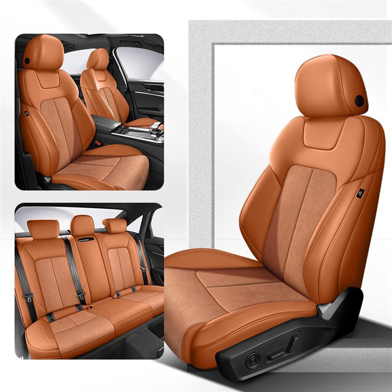 KJHOPY Mehrere Stile Autositzbezug Für Volvo Xc90 V50 S60 V40 V70 Xc60 S90 Xc40 C30 C70 S80 Autoteile Sitzschutz Autositzkissen(A4) von KJHOPY