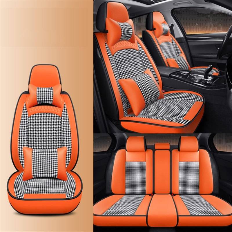 KJHOPY Mehrere Stile Autositzkissenbezüge Automotive Interior Für Hyundai Für Tucson Santa FE I30 I40 Für Veranstaltungsort Ioniq Accent(8) von KJHOPY