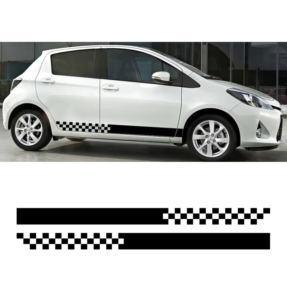 Für Toyota Yaris Autotür Seitenaufkleber Aufkleber Kit Auto Styling Vinyl Film Wasserdicht Aufkleber DIY Aufkleber Auto Außenzubehör von KJQWZNJI