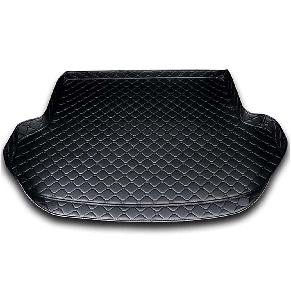 Auto Leder Kofferraummatten für Acura ZDX 2009-2013, Kofferraumwanne Teppich Schutzmatten All Weather Kofferraumschutz Innenzubehör,B/Black von KJUHYHBhHHg