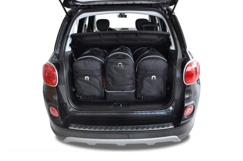 KJUST Dedizierte Kofferraumtaschen 3 stk kompatibel mit FIAT 500L I 2012+ CarBag von KJUST