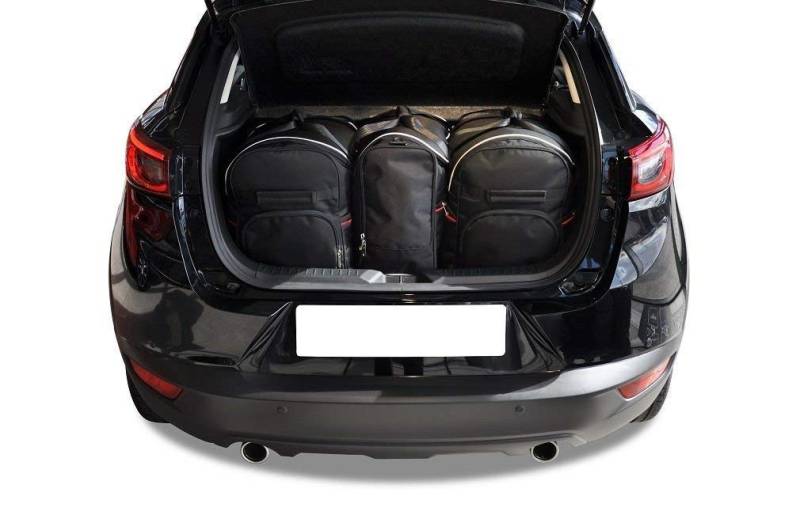 KJUST Dedizierte Kofferraumtaschen 3 stk kompatibel mit MAZDA CX-3 I (DK) 2015-2022 von KJUST