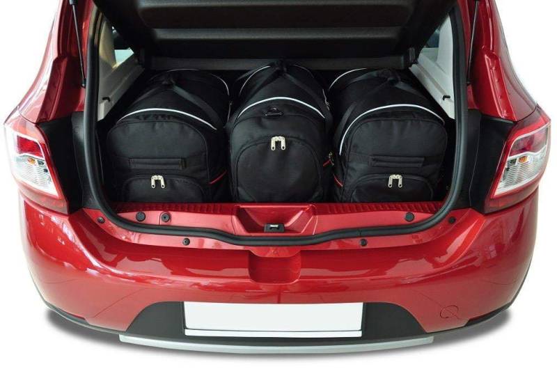 KJUST Dedizierte Reisetaschen 3 stk kompatibel mit DACIA SANDERO II 2011-2020 von KJUST