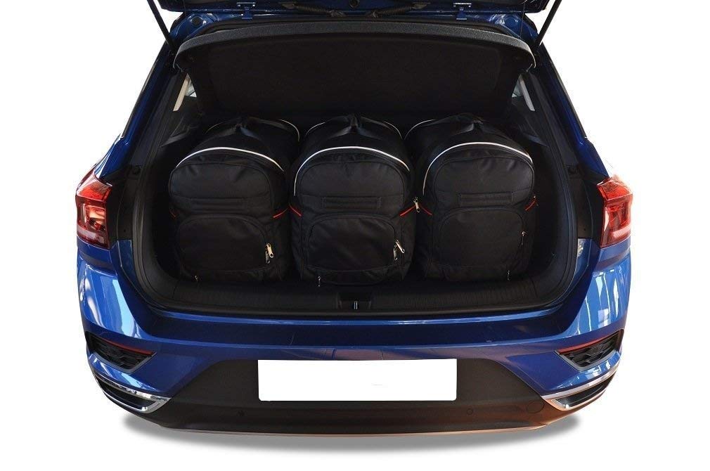 KJUST Dedizierte Kofferraumtaschen 3 stk kompatibel mit VW T-ROC I 2017+ CarBags von KJUST