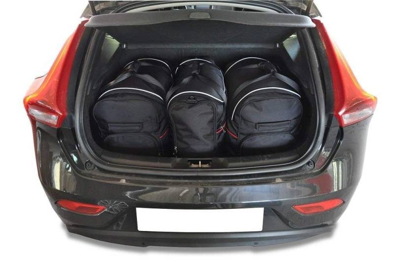 KJUST Kofferraumtaschen 3 stk kompatibel mit VOLVO V40 HATCHBACK II (525) 2012-2019 von KJUST