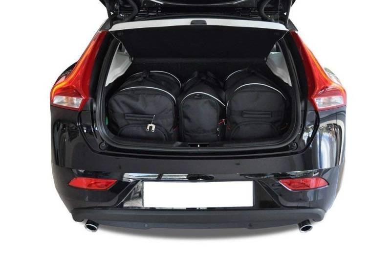 KJUST Kofferraumtaschen 3 stk kompatibel mit VOLVO V40 HATCHBACK II (525) 2012-2019 von KJUST