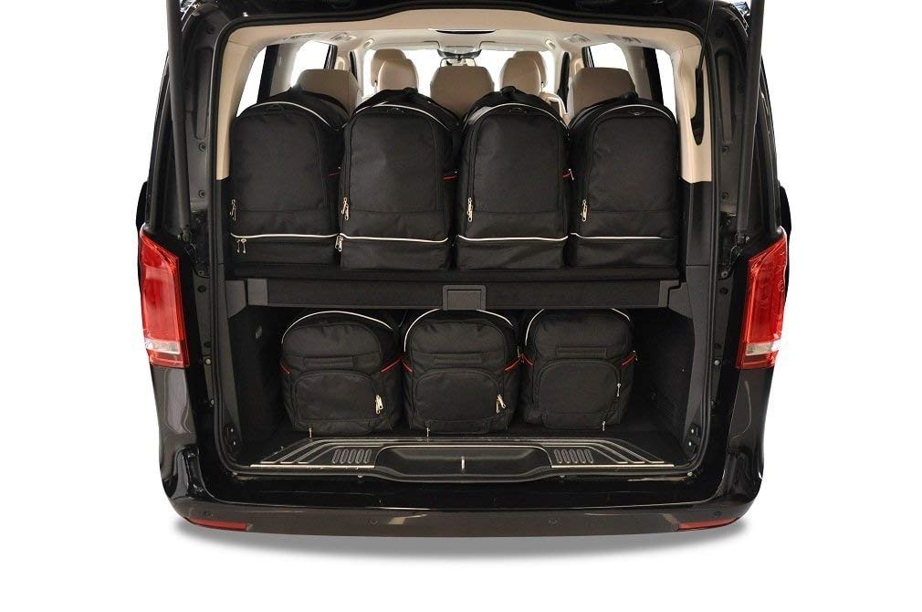 KJUST Kofferraumtaschen 7 stk kompatibel mit MERCEDES-BENZ V LONG W447 2015+ von KJUST