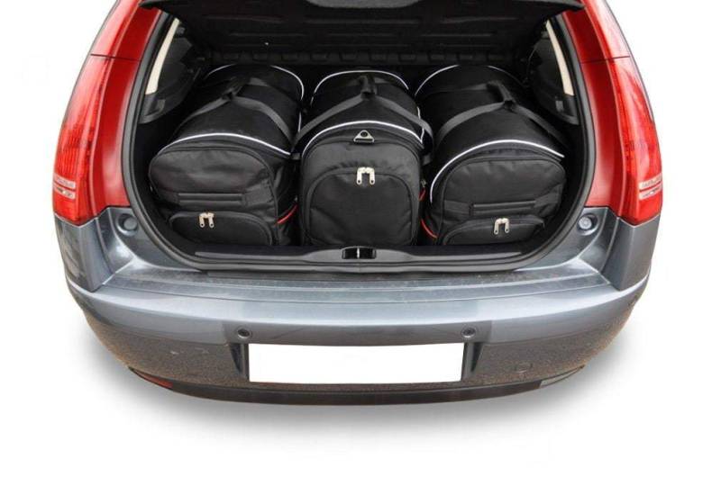 KJUST Kofferraumtaschen 3 stk kompatibel mit CITROEN C4 5 HATCHBACK I (LC) 2004-2010 von KJUST