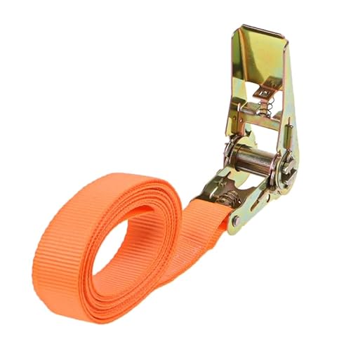 Spanngurte mit Ratsche Heavy Duty Tie Down Cargo Strap Gepäck Zurrgurt Starke Ratsche Gurt Gürtel Mit Metall Schnalle(25mmx1m) von KJUUQBZL