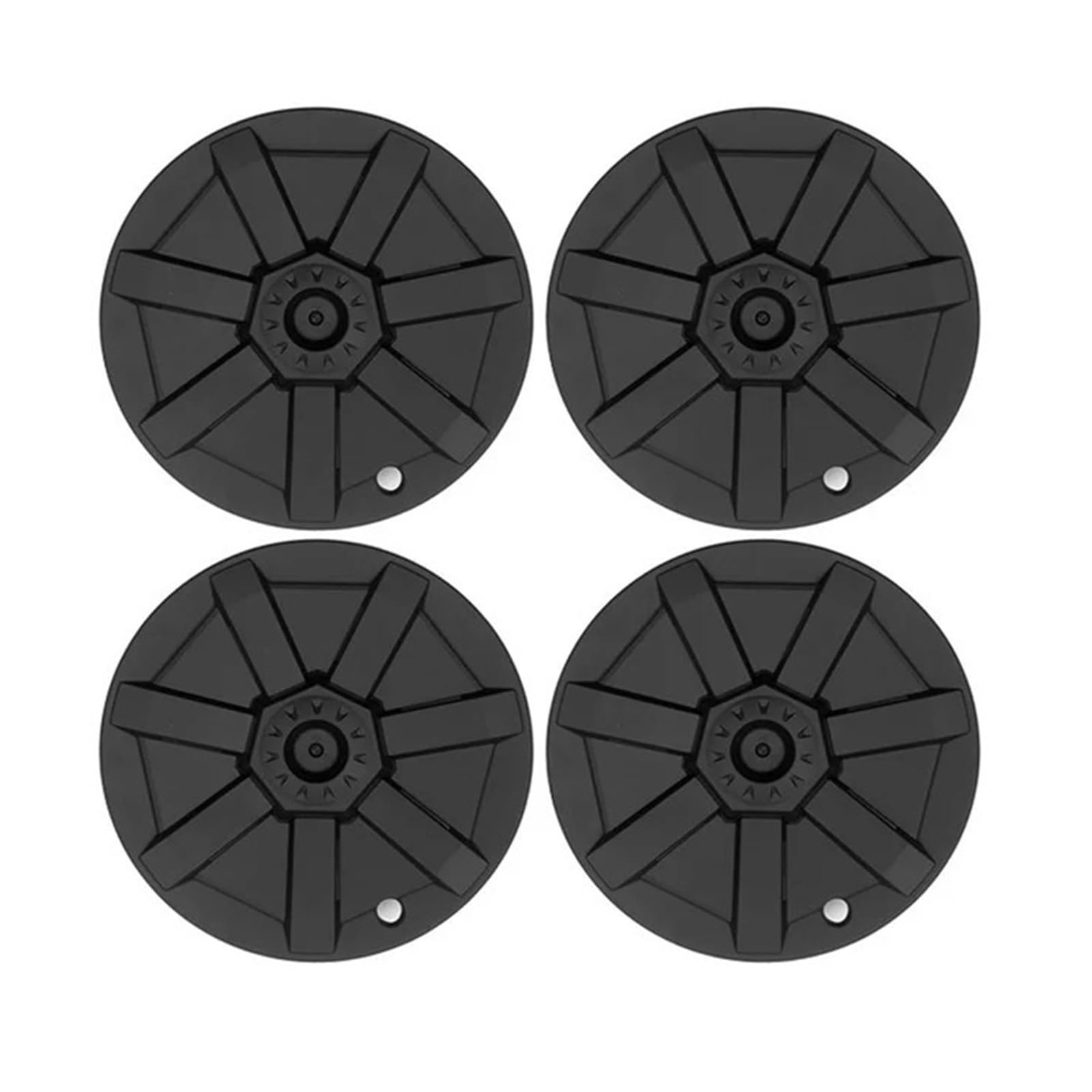 19-Zoll-Radkappe 2020–2023, kompatibel mit Tesla Model Y, Radabdeckungen, 4 Stück, Ersatz-Radkappen, Schutz, kompatibel mit Cybertruck, stilvoll(Black) von KKGHYYMG