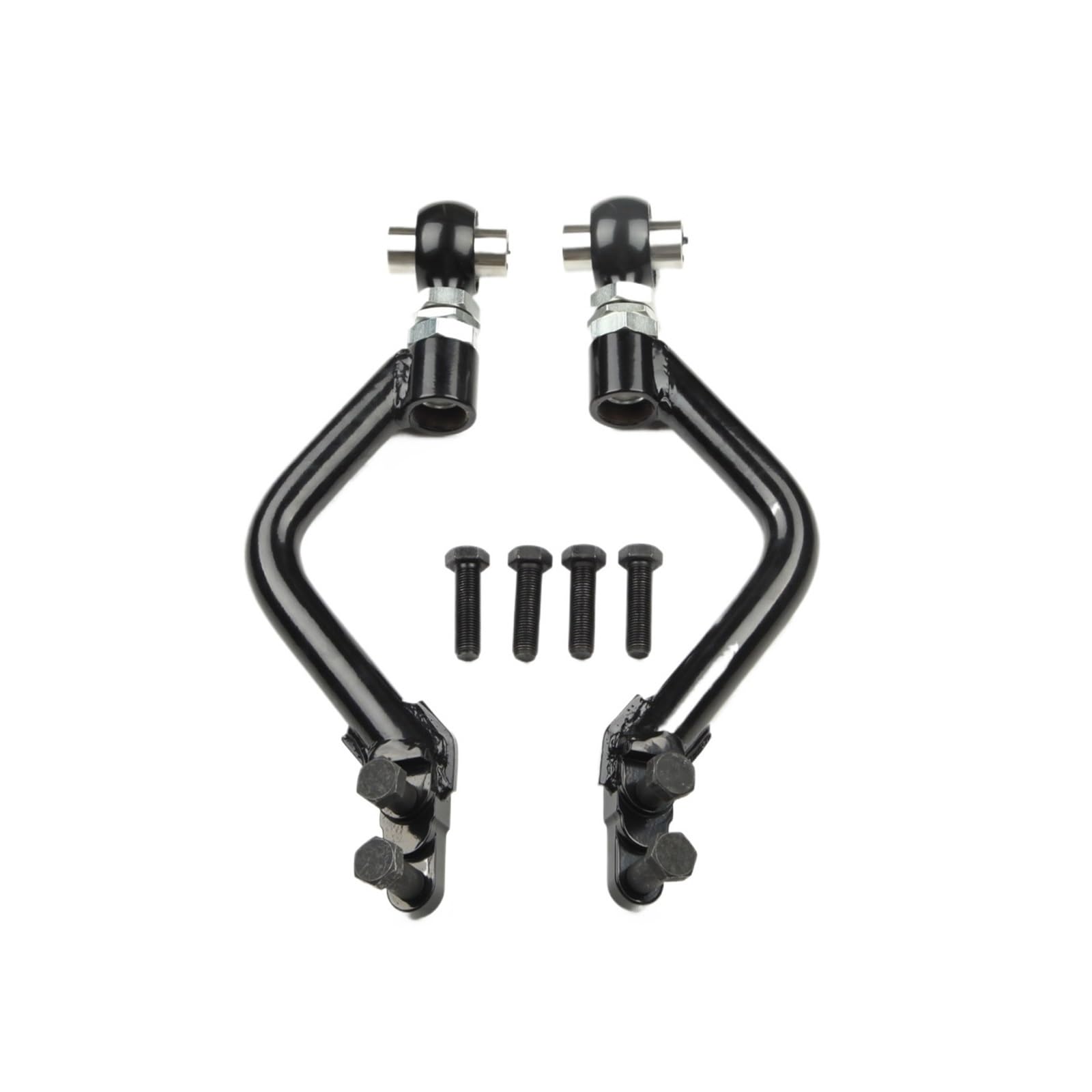 2-teiliges Set verstellbarer vorderer Spannstangenarme, kompatibel mit IS300 (XE10) GS400 GS430 Altezza 01–05, kompatibel mit Chaser JZX90/JZX100/JZX110(BLACK) von KKGHYYMG