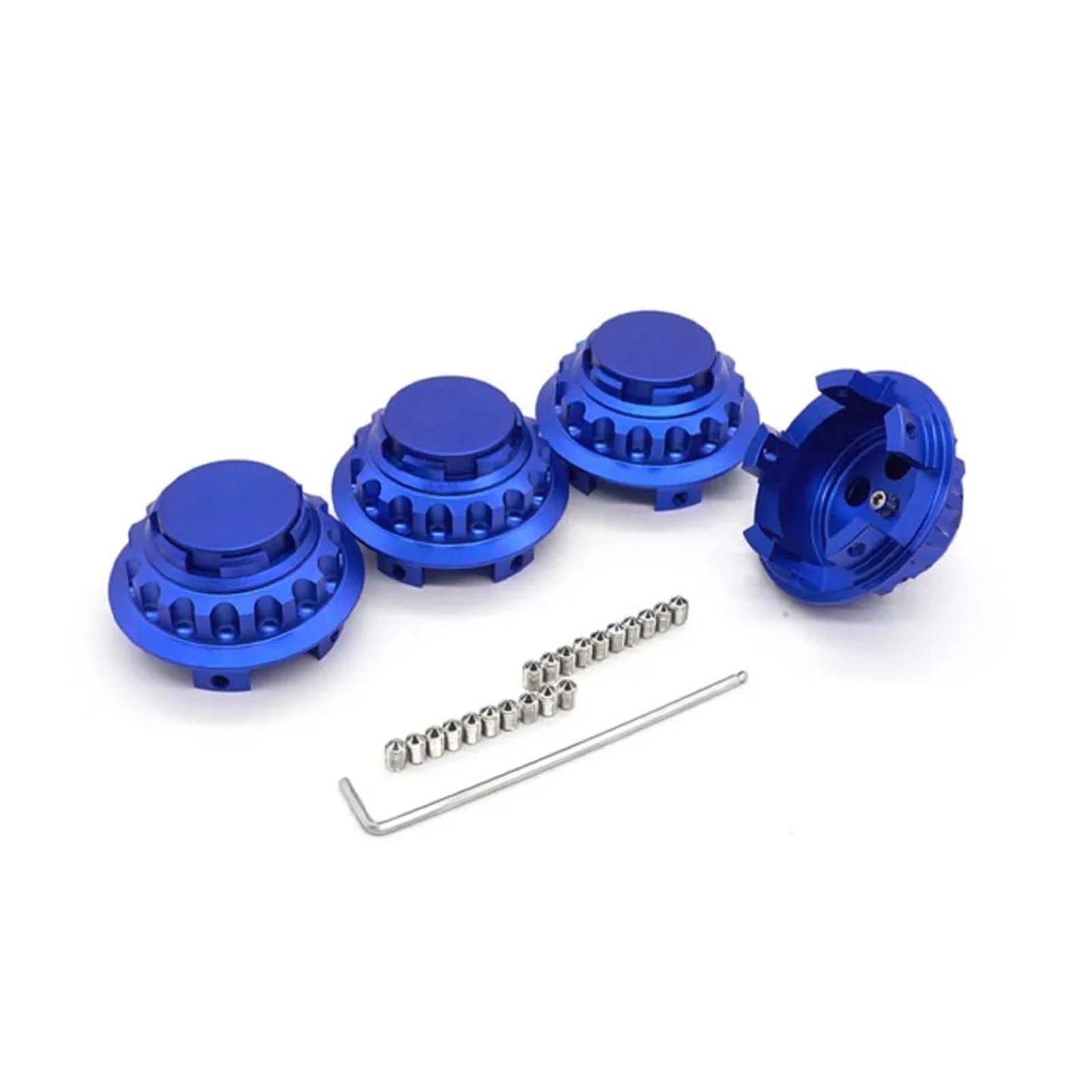 4PCS Radnabenkappen 76MM Radkappenabdeckung Kompatibel Für Porsche 917 918 Kompatibel Für Cayenne Kompatibel Für Cayman Radkappen(Blue) von KKGHYYMG