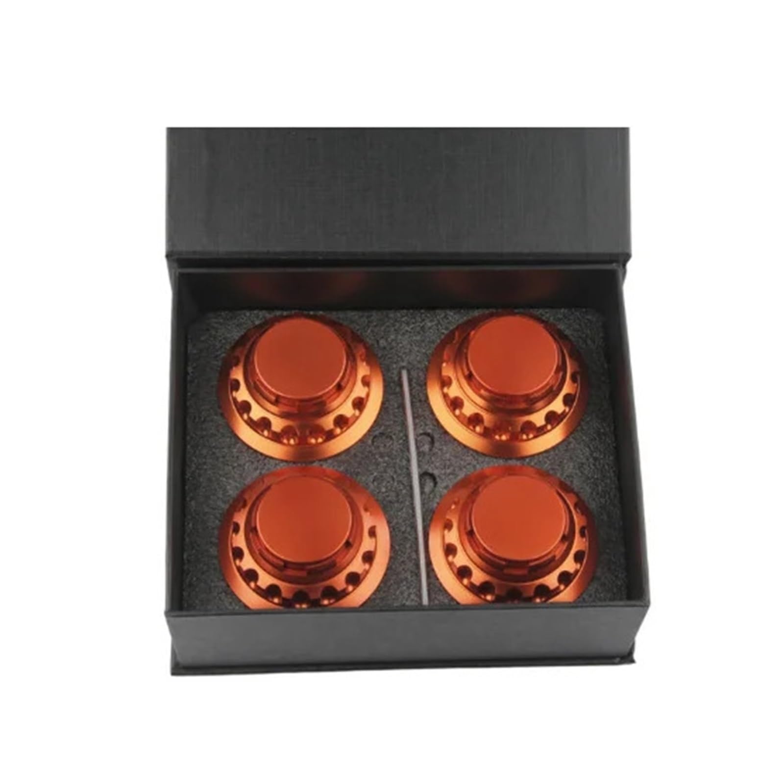 4PCS Radnabenkappen 76MM Radkappenabdeckung Kompatibel Für Porsche 917 918 Kompatibel Für Cayenne Kompatibel Für Cayman Radkappen(Orange) von KKGHYYMG