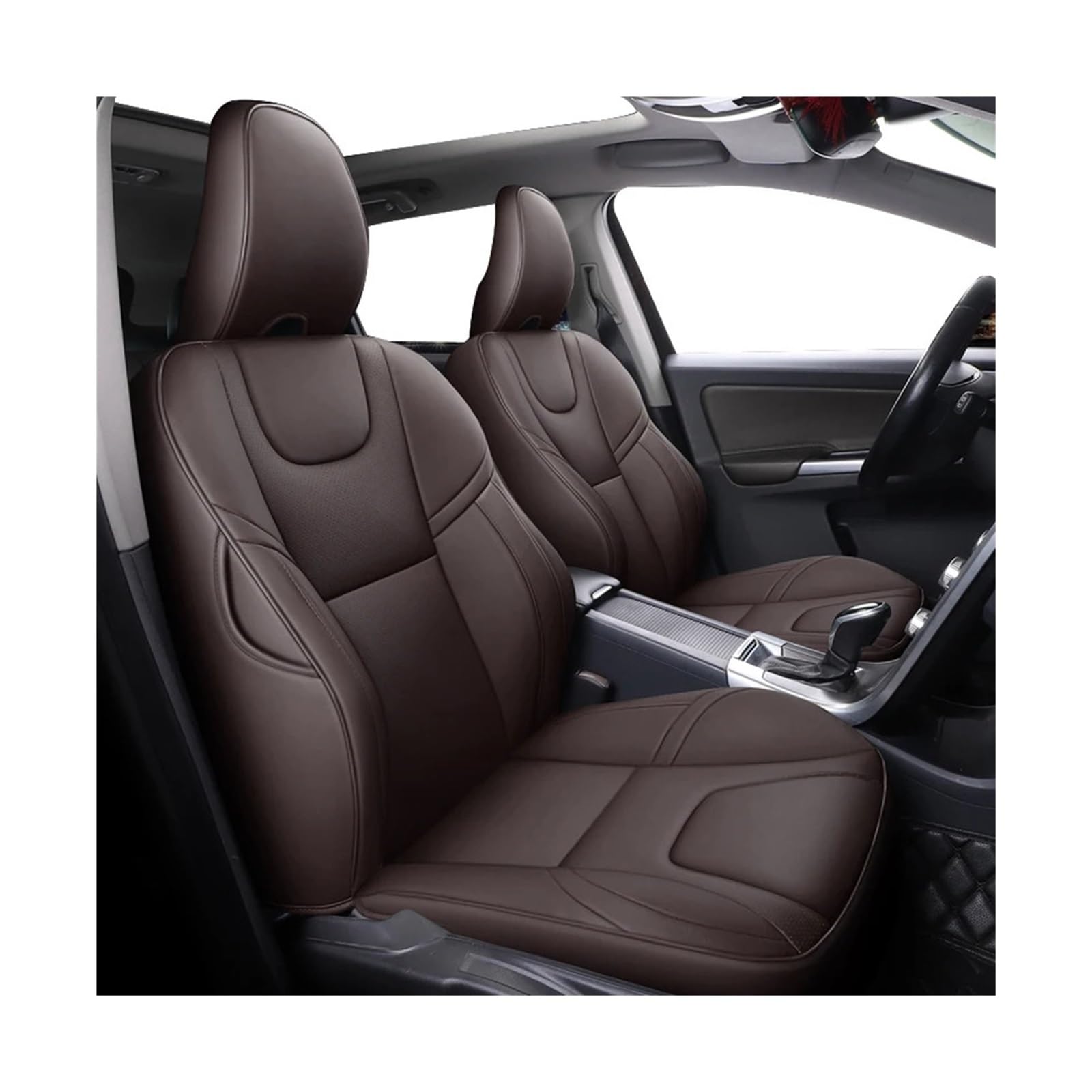 Autositzabdeckung kompatibel for Volvo XC60 2011-2017 V60 2012-2015 S60 2011-2013 Autozubehör(Color 2) von KKGHYYMG