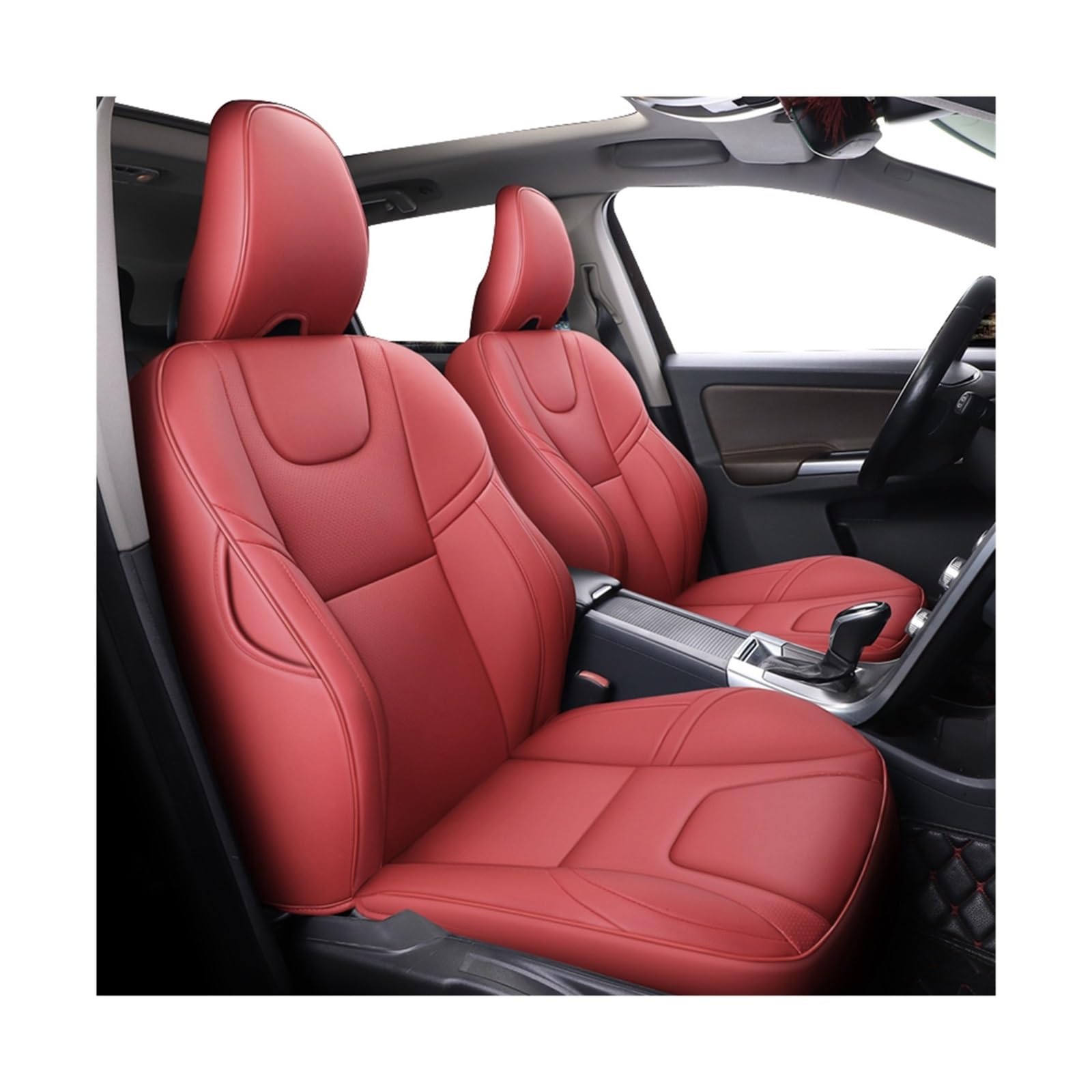 Autositzabdeckung kompatibel for Volvo XC60 2011-2017 V60 2012-2015 S60 2011-2013 Autozubehör(Color 3) von KKGHYYMG