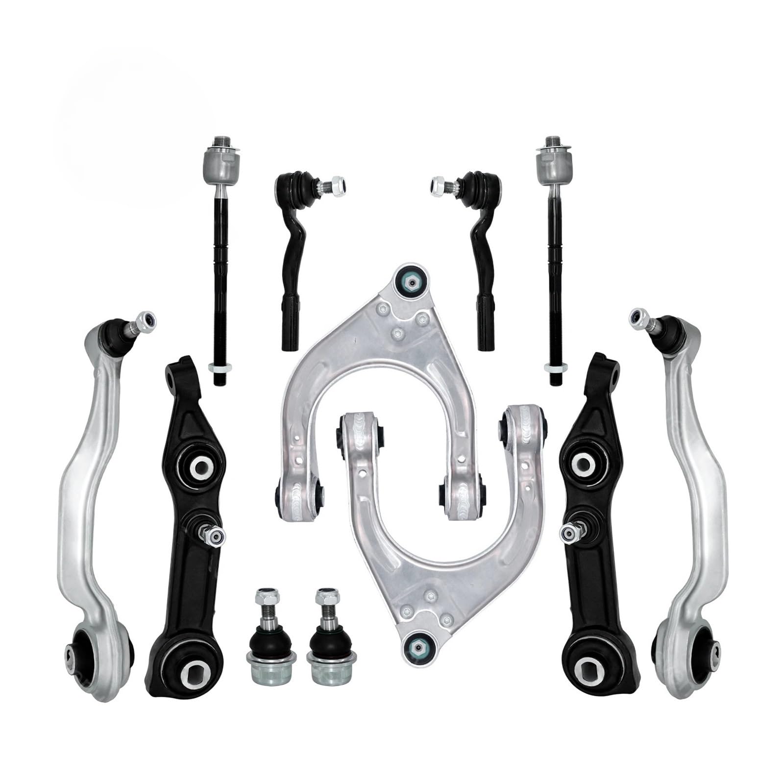 Front Upper Lower Arm Spurstangen Suspension Kit Kompatibel for Mercedes W211 E500 E320 CLS500 2003 2004-2008 2009 von KKGHYYMG