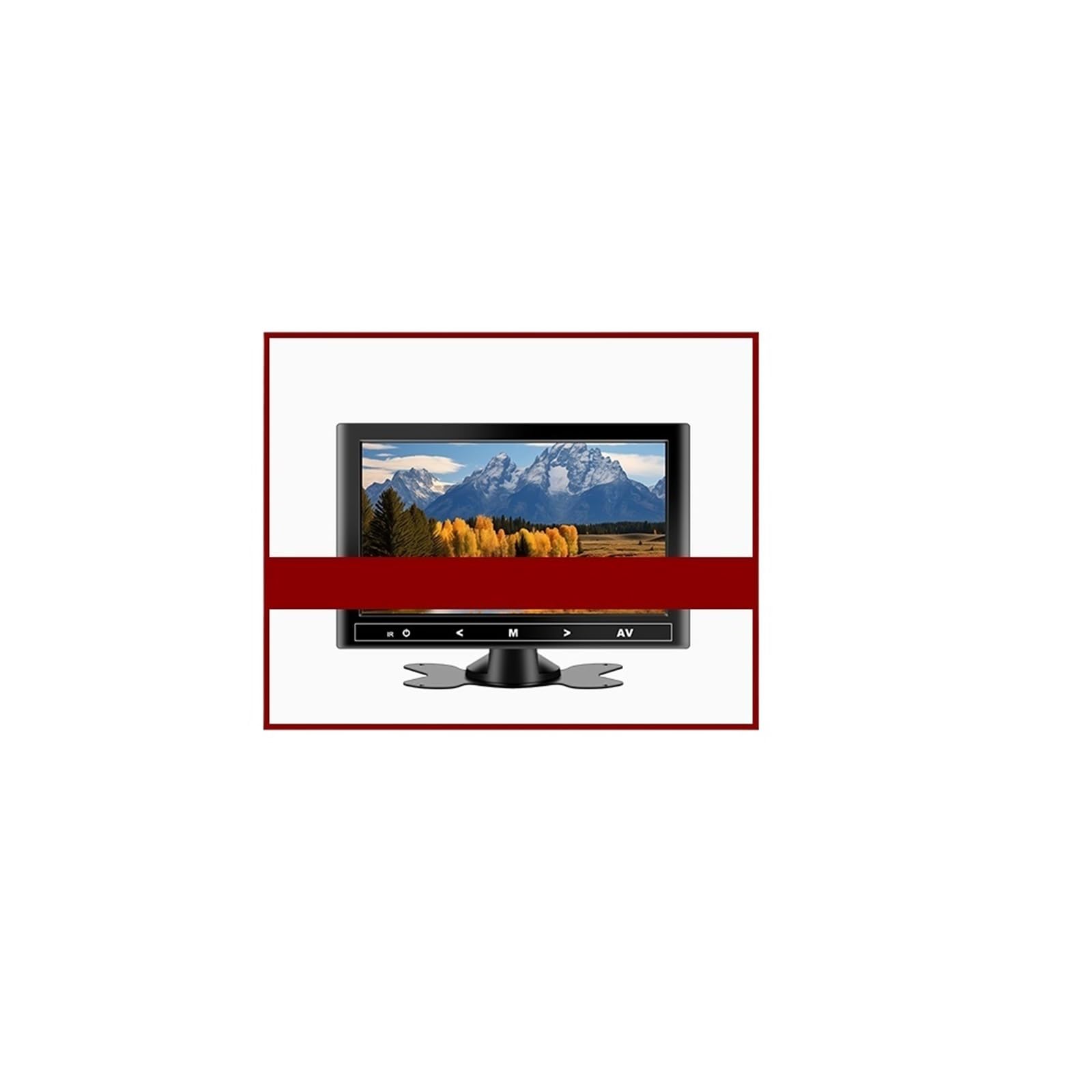 KKGHYYMG 7/9-Zoll-HDMI-LKW-Monitor, VGA/AV-TV und PC-DVD-Player, kompatibel mit Auto-LKW-Kamera, Rückansicht, Kopfstütze, Park-Rückfahrsystem(7 inch Monitor) von KKGHYYMG