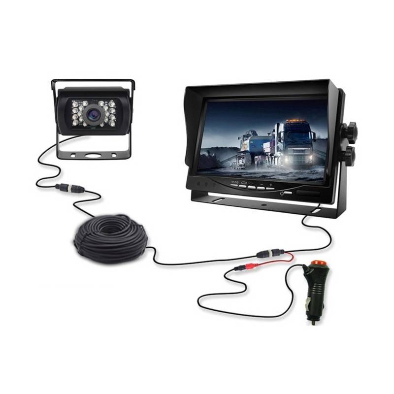 KKGHYYMG 7-Zoll-HD-Rückfahrkamera for LKW-Rückfahrkamera for Auto, Wohnwagen, Pickup, Van, Wohnmobil, Wohnmobil, Videoüberwachung, Nachtsicht von KKGHYYMG