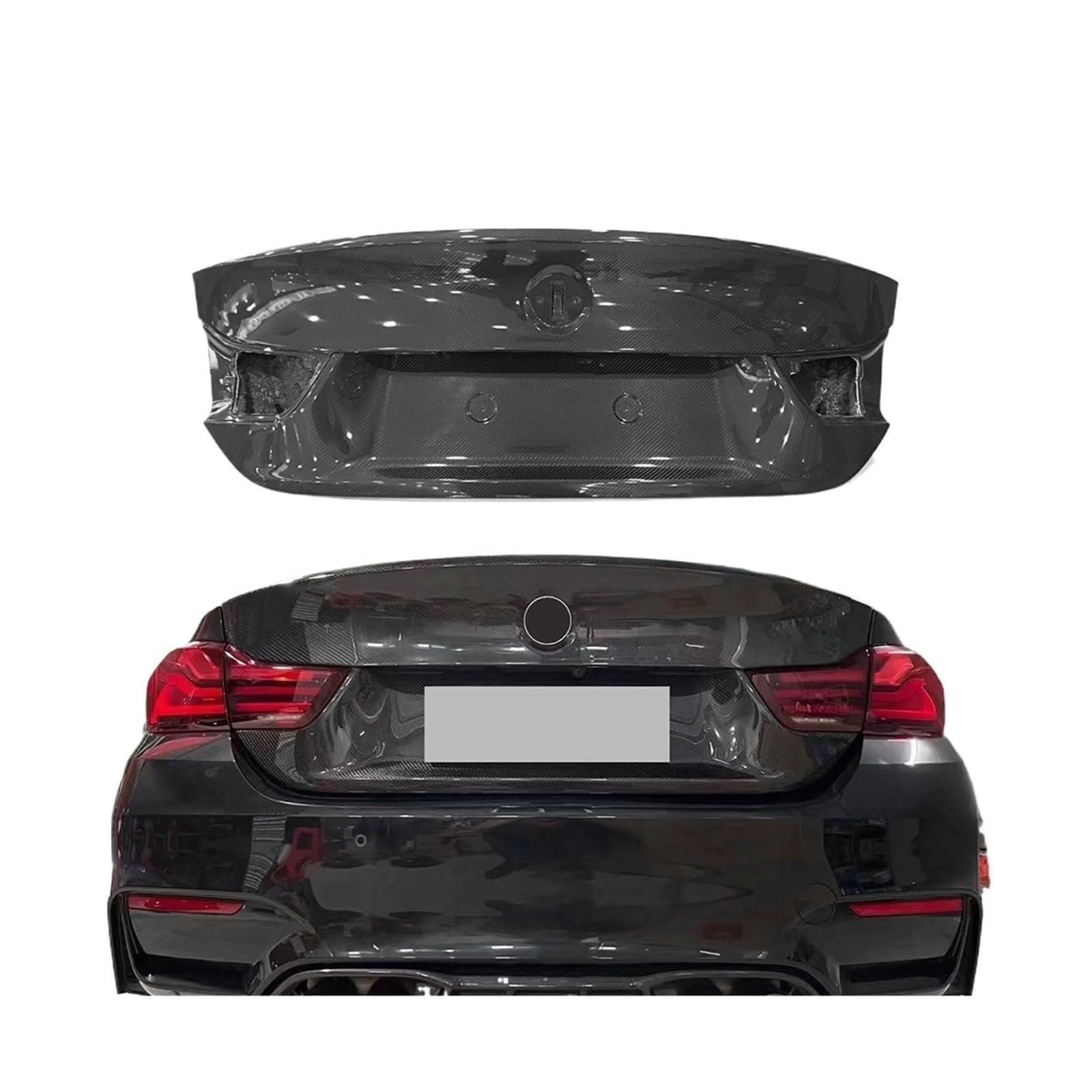 KKGHYYMG Echtes Carbon Fiber Hinten Kofferraum Abdeckung Kompatibel mit 4 Serie F82 Hinten Kofferraum BootLid Zubehör von KKGHYYMG