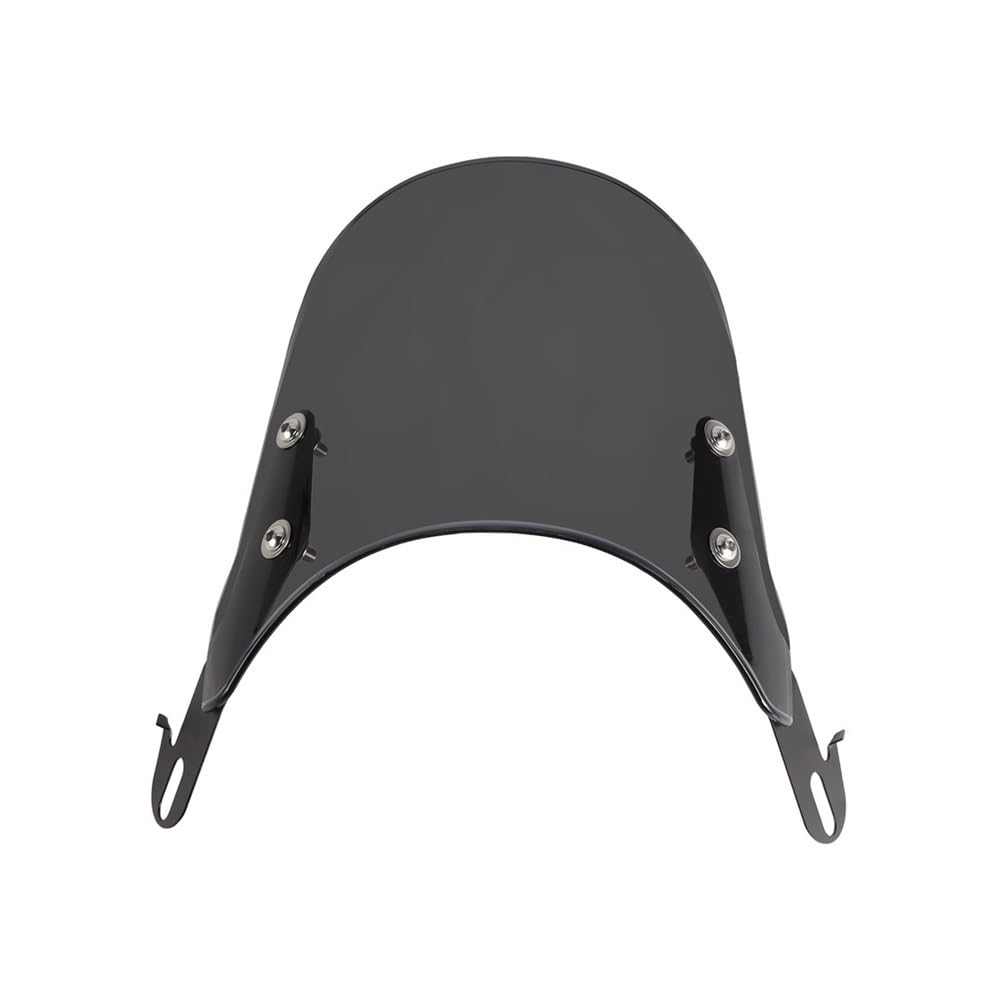 Motorrad Spoiler Motorrad-Frontscheibe, 5-7 Zoll Scheinwerfer, Universal-Windschutzscheibe, Einstellbar, Modifiziertes Zubehör von KKIXAPM