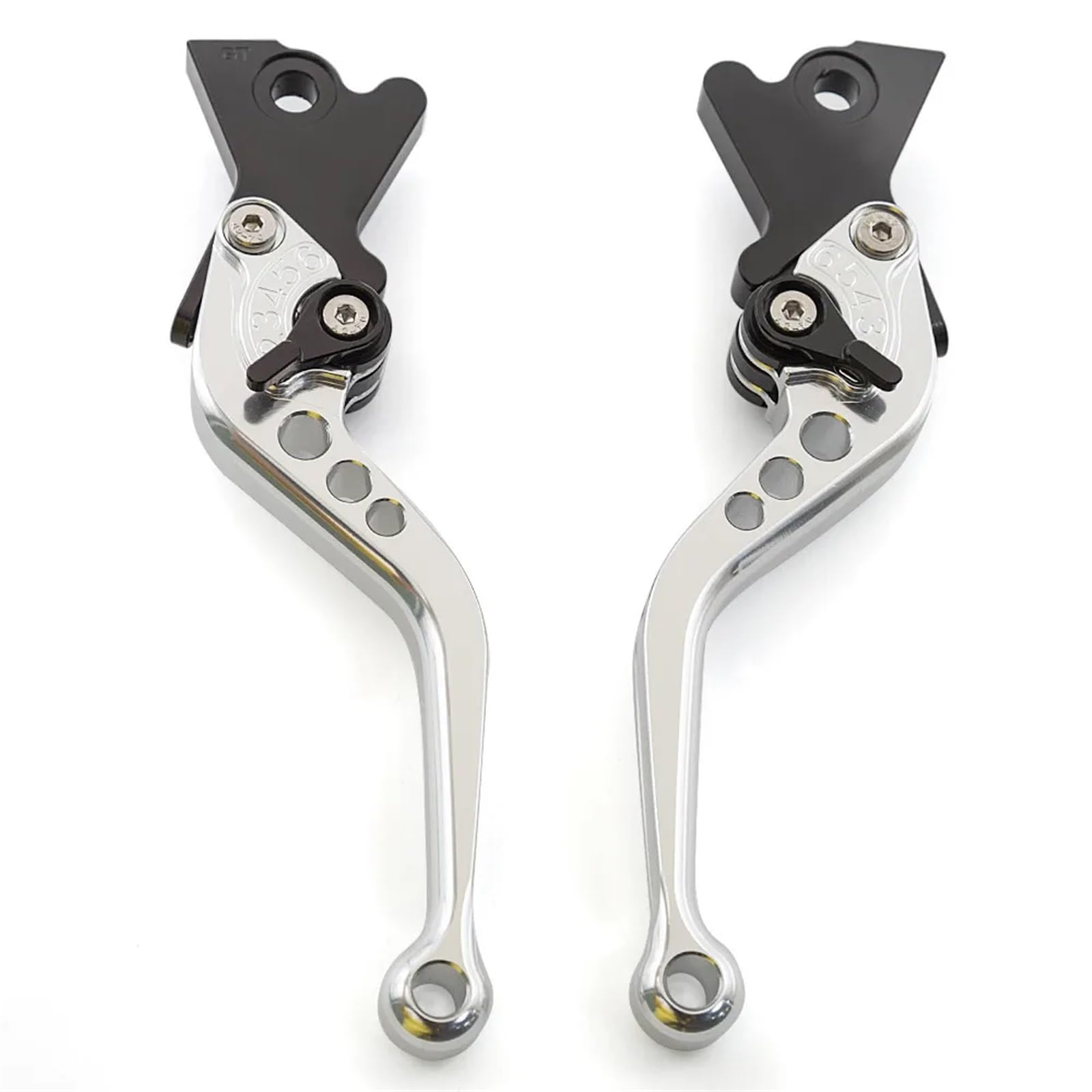 KKMNAIF Motorrad Lenker Bremsvorrichtung Griffer Motorrad Aluminium Einstellbare Bremse Kupplung Hebel Für Suzuki Für GSX-R 600 750 1000 2011-2024 Bremshebelgriff(Short-2) von KKMNAIF