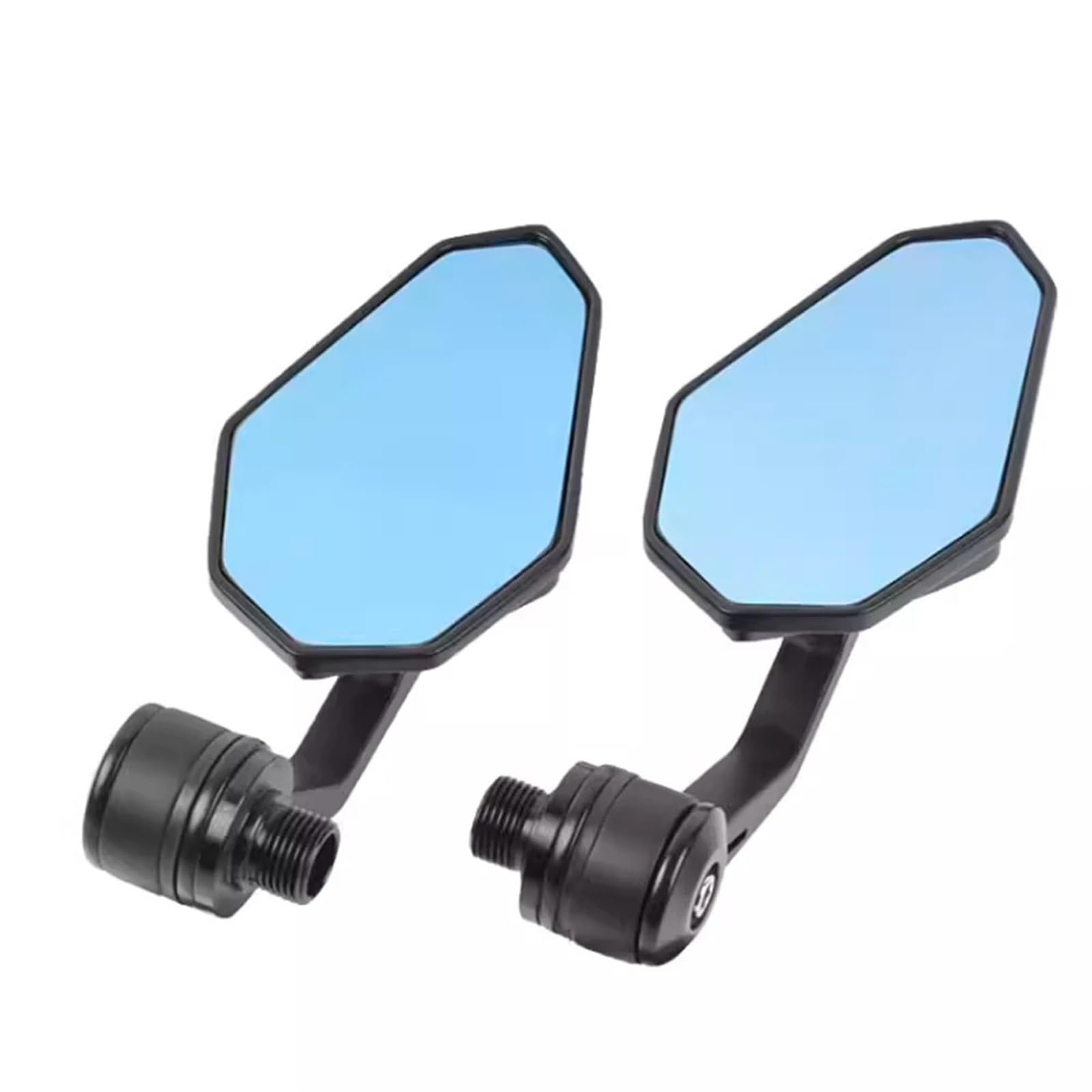 KKMNAIF Motorrad Rückspiegel Motorrad Blau Glas Modifizierte Griff Bar End Rearview Außenspiegel Für Benelli Für 302S 502C 752S BN600 BN300 Lenkerendenspiegel Motorrad von KKMNAIF