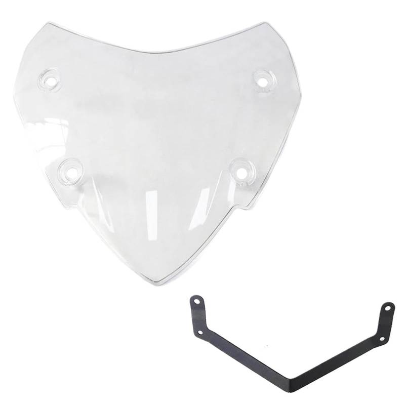 KKMNAIF Motorrad Windschutzscheiben Motorrad Sport Windschutzscheibe Viser Visier Motorrad Frontscheibe Verkleidung Für Tricity300 2020-2024 Motorrad Spoiler(Transparent) von KKMNAIF