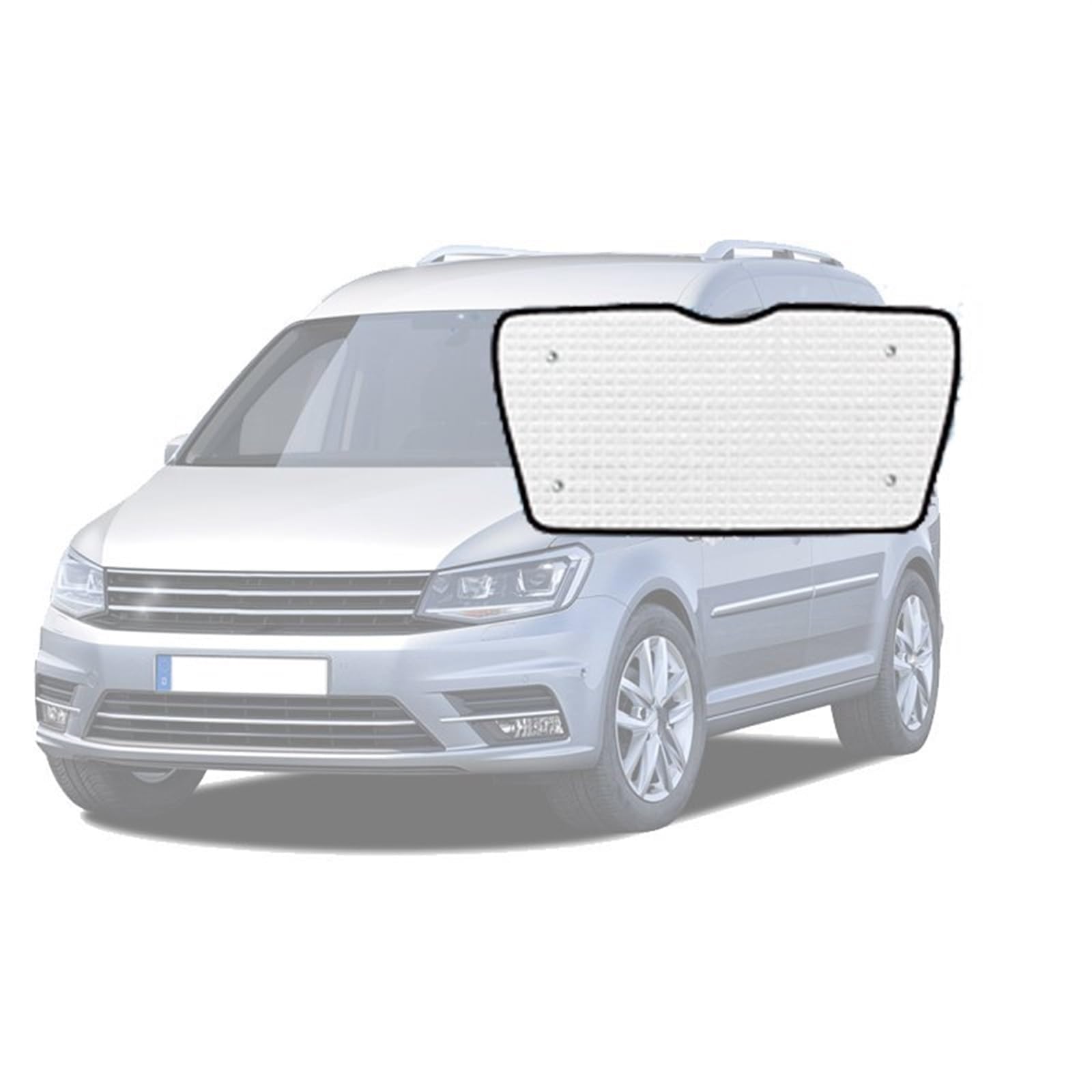 Auto Sonnenschutz Für VW Für Caddy MK3 2K Für Maxi 2003-2019 Auto Sonnenschirm Fenster Visier Auto Volle Abdeckungen Sonnenblende Autofenster Sonnenblende,Rear Windows von KKMVIUC