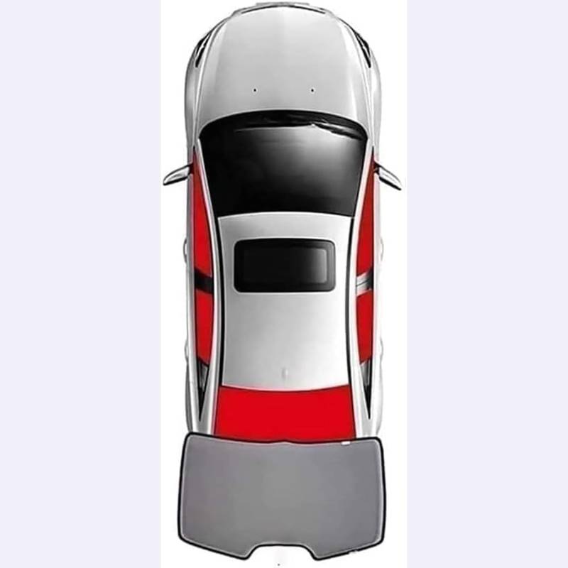 Auto-Sonnenschutz für Hyundai Tucson 2021-2023, Car Window Sun Shade Window Breathable Sun Visor Privacy Protection Covers Car Accessories,Rear Windshield-normal von KKMVIUC