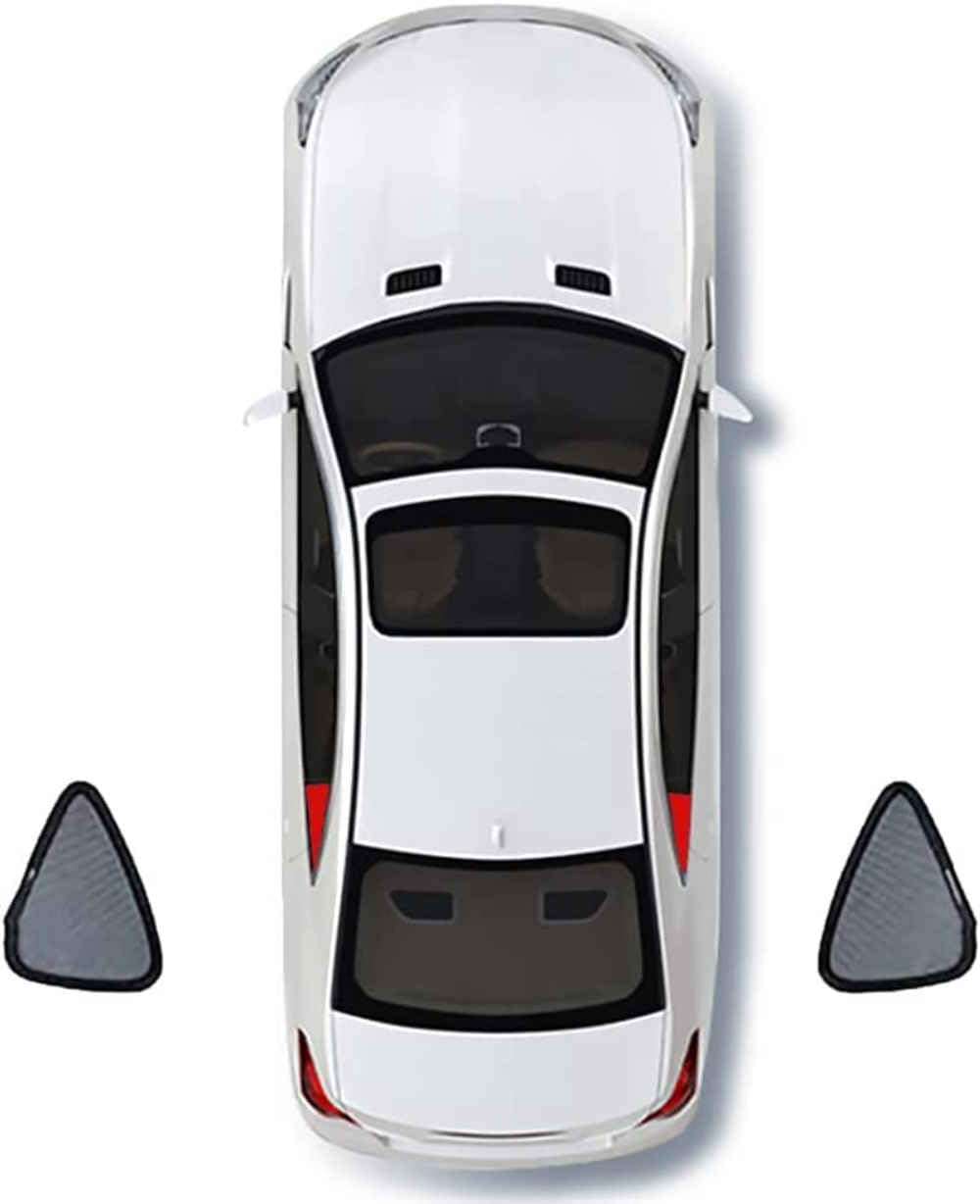 Auto-Sonnenschutz für VW Touran 2016-2023, Reduziert Wärme und Strahlung Fenster Verdunkelung Auto Zubehör für Reisen,D/2 Triangular Windows-normal von KKMVIUC