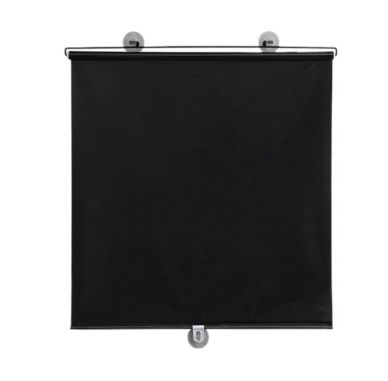 Car Shades Auto Front Gear Automatische Versenkbare Sonnenschutz Auto Automatische Rollo Sonnenschutz Auto Isolierende Vorhang 1PCS Autosonnenschutz,Black 45X125CM von KKMVIUC