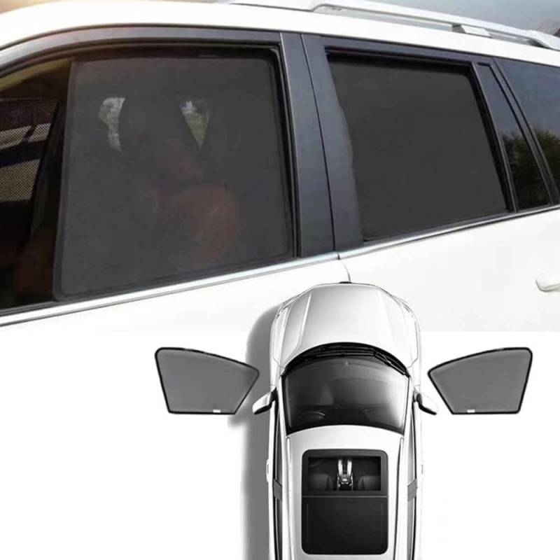 Magnetischer Sonnenschutz für Seitenscheiben für Kia Sportage SL 2010-2015, Auto Seitenfenster Schatten mit UV Schutz, Autofenster Sonnenschutzrollos Heckscheibe von KKMVIUC