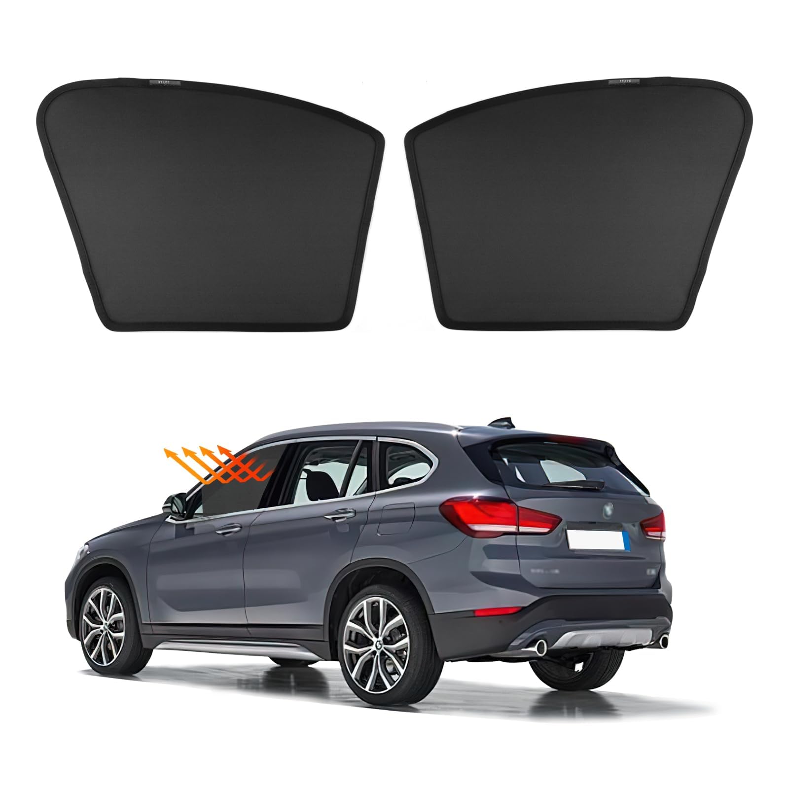 für BMW x1/ix1 u11 2022 2023 2024 Sonnenschutz Auto Magnetisch Sonnenschutz Seitenscheibe Vorne und Hinten Sonnenschutzvorhang für UV-Schutz Hitzeschutz Schwarz von KKMVIUC