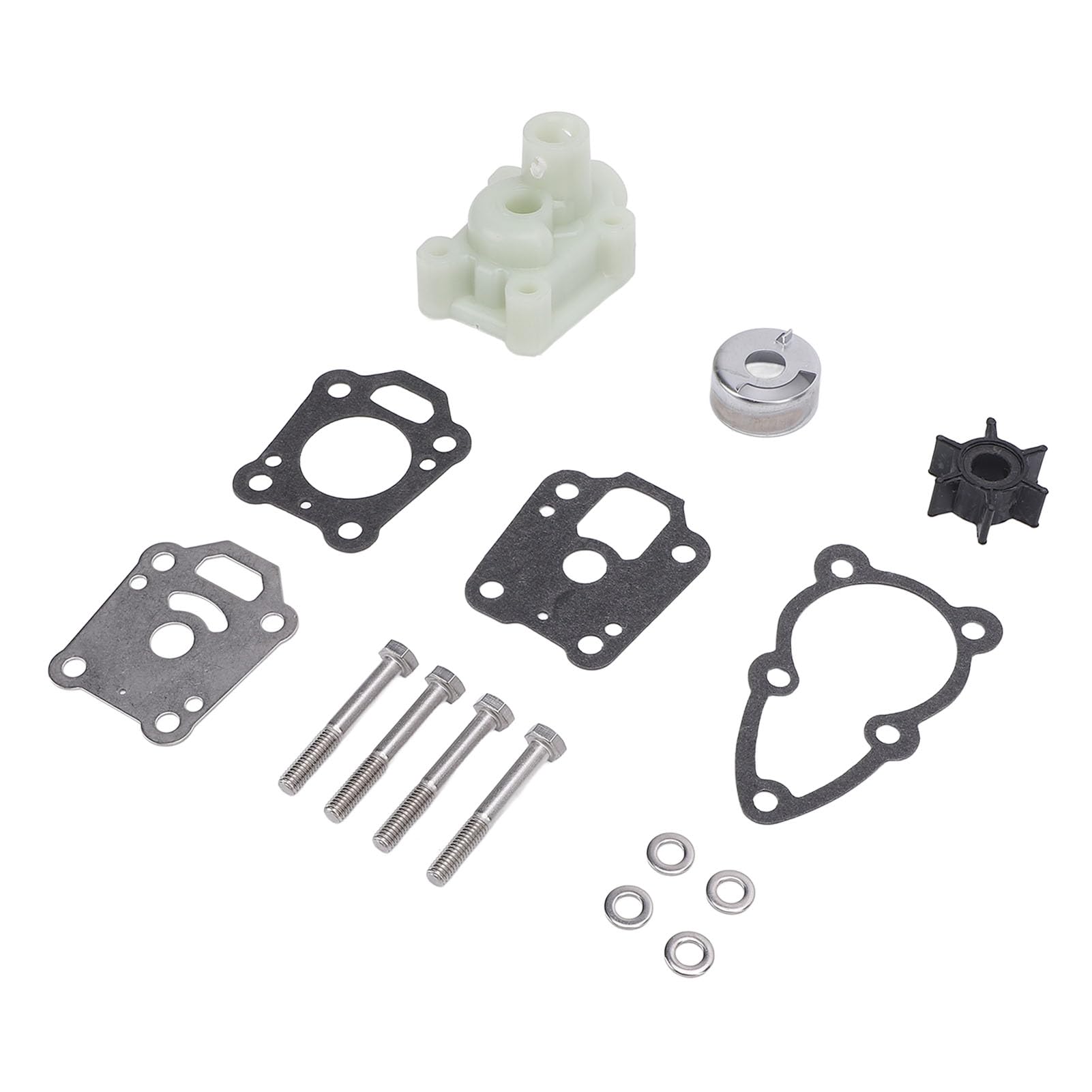 Außenbord-Wasserpumpenlaufrad-Reparatursatz 369 87322 2 Ersatz für Tohatsu 2-Takt M4C M5B M5BS 4-Takt MFS4A2 MFS4B MFS4C MFS5A2 von KKPLZZ