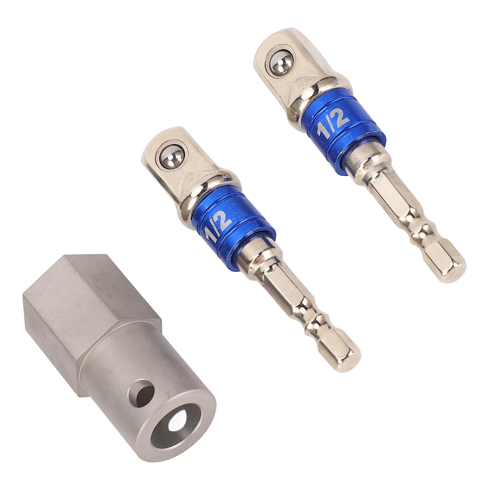 Edelstahl-Top-Wind-Anhängerheber-Kurbelbohrer-Adapter mit 2 1/2-Zoll-Stecknuss-Adapterbit von KKPLZZ