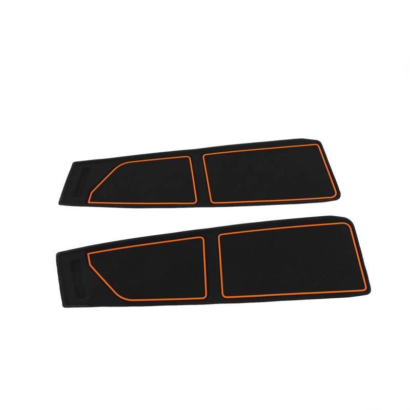 KKPLZZ 2PCS Armaturenbrett-Abdeckungsmatte Staubschutz Waschbar Anti-Rutsch-Silikon-Armaturenbrett-Pad-Liner für Bronco 2021-2024 (Orange) von KKPLZZ