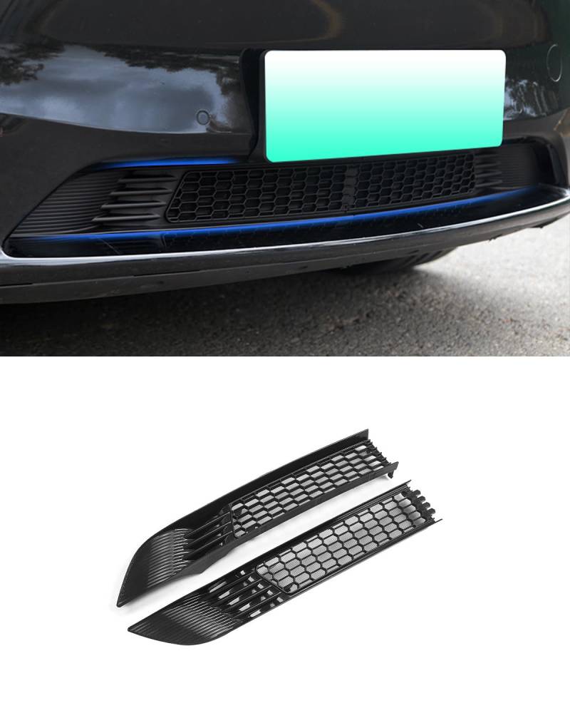 Kühlergrill Mesh Einsätze für Tesla Model Y Front Air Inlet Vent Grilleinsatz Ersatz für Tesla Model Y Zubehör 2021-2024 von KKTR-CAR