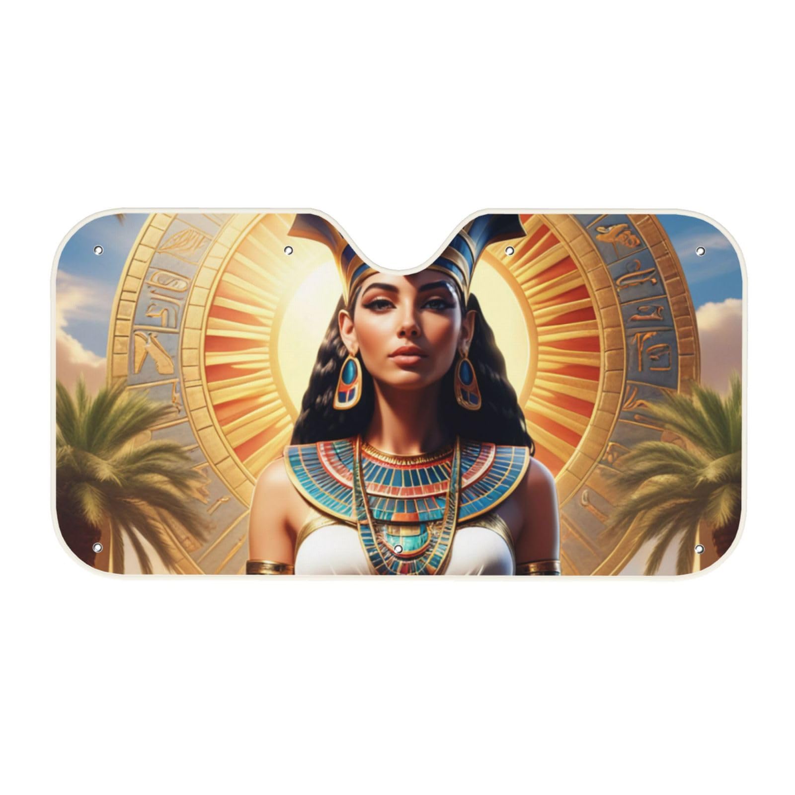 Sun Old Egyptian Timeless Grace Printed Sun Visor for Car,Car Front Windshield Visor Sun Shade,Light Foldable Universal von KLAMN