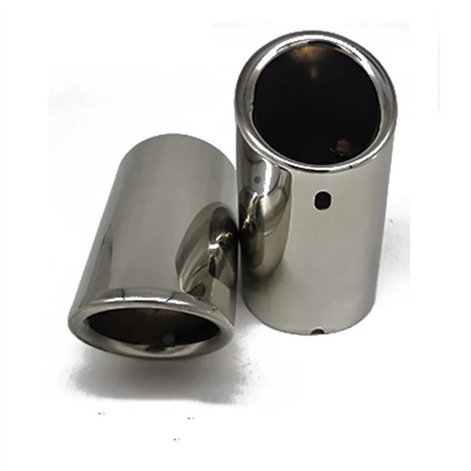 Auspuff Endrohr Auto Auspuffrohr Schalldämpfer Spitze Abdeckung Für B&MW E90 E92 325i 328i 2006-2010 Edelstahl Auto Zubehör Exhaust End Pipe(Silber) von KLAUER