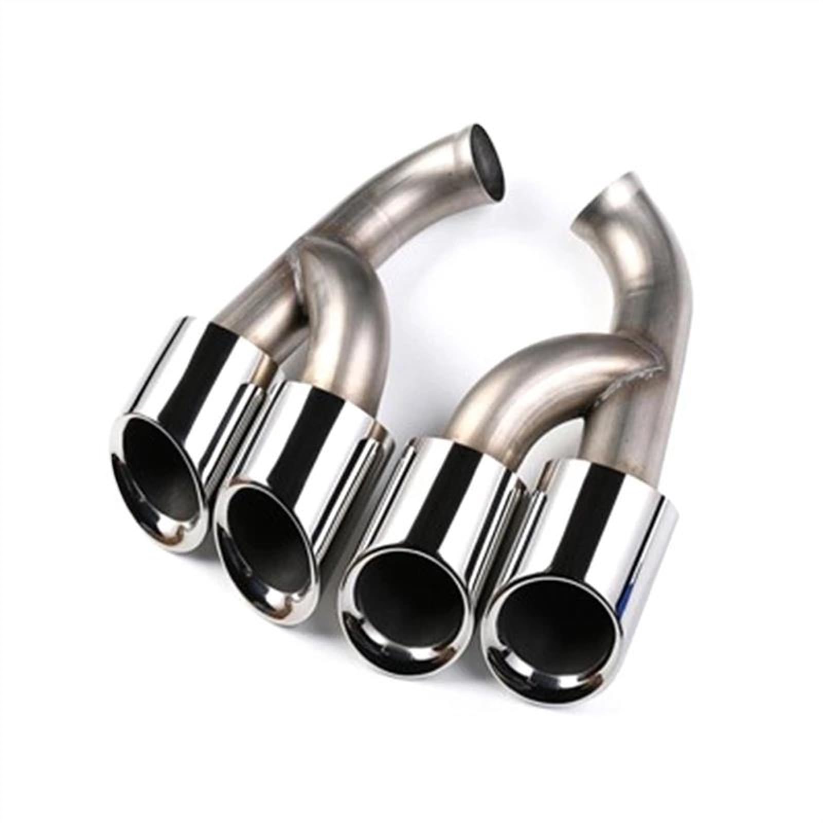 Auspuff Endrohr Auto Dekoration Abgasanlagen Tuning Düse Schalldämpfer Spitze Endrohr Für P&orsche 958 Für Cayenne S 2015-2017 Spiegel Poliert Exhaust End Pipe(Polished) von KLAUER