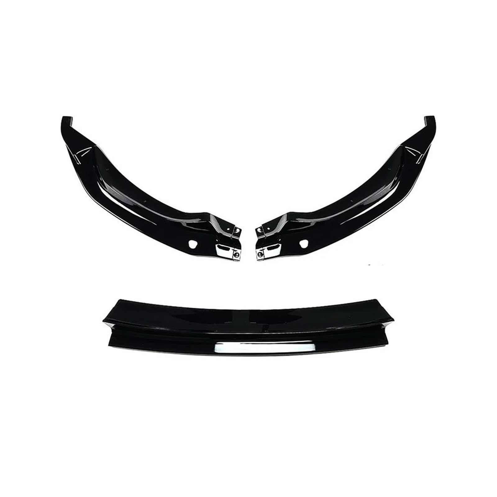 Auto Frontspoiler 3PCS Diffusor Splitter Abdeckung Körper Kits Auto Vorderen Stoßfänger Lip Spoiler Splitter Für B&MW M3 F80 M4 F82 F83 2015-2020(Gloss Black) von KLAUER