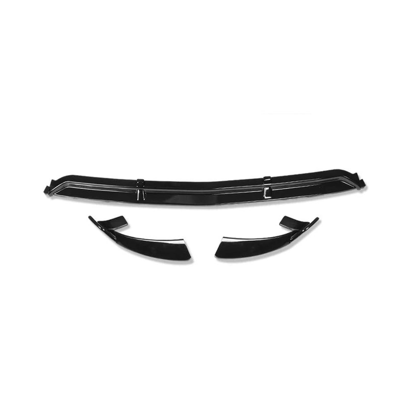 Auto Frontspoiler Frontschürze Lip Spoiler Splitter Diffusor Für Mercedes Für Benz GLC X253 W253 C253 Für Coupe GLC200 GLC260 GLC300 2016-2019(Glossy Black) von KLAUER