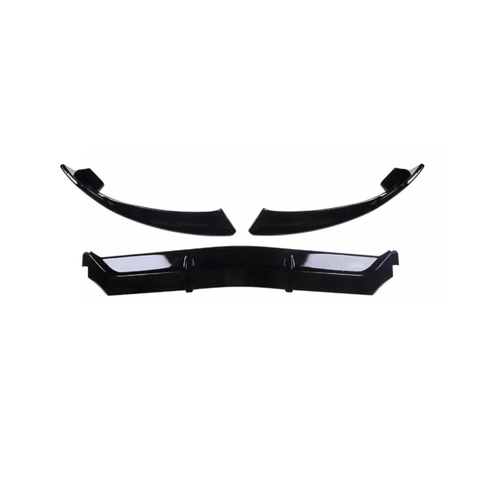 Auto Frontspoiler Frontstoßstangen-Lippen-Bodykit, Spoiler-Splitter-Verkleidung Für Mercedes Für Benz GLC X253 C253 Coupé GLC200 GLC260 GLC300 2016-2019(Glossy Black) von KLAUER