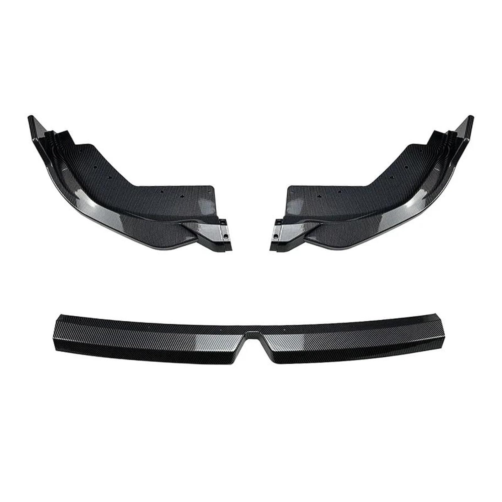 Auto Frontspoiler Für B&MW 3er G20 LCI 320i 325i 2023 2024 Frontstoßstangenlippe Splitter Diffusor Body Kit Spoiler Stoßstangenschutz(Carbon Look) von KLAUER