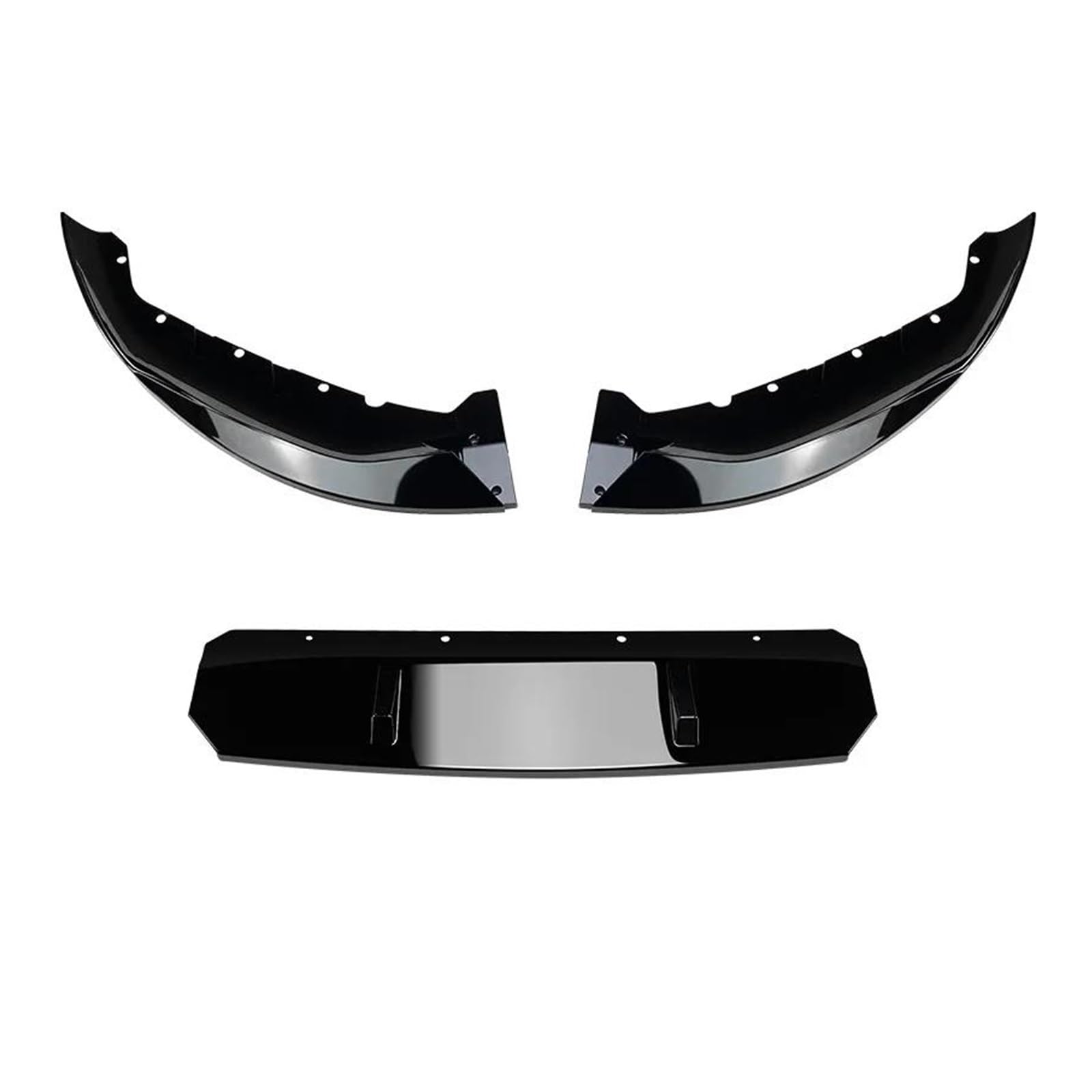 Auto Frontspoiler Für B&MW 5er G30 LCI 540i 2021+ Auto-Frontstoßstangen-Lippen-Bodykit Spoiler Splitter Stoßstangen-Canard-Lippenschutz Zubehör(Gloss Black) von KLAUER