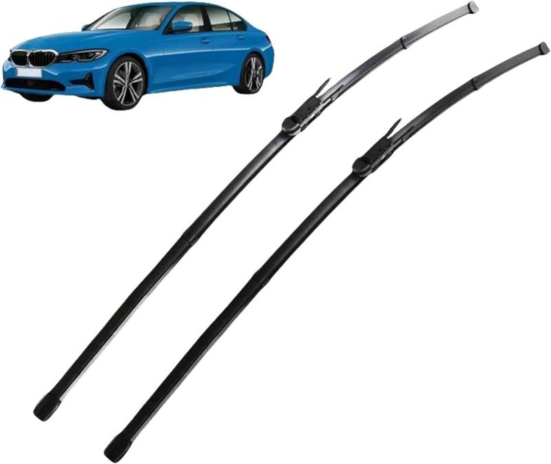 Auto Scheibenwischer für BMW Serie 3 G20 G21 2019-2024 24"+19", Scheibenwischerblätter Leiser Wischblattsatz Auto Zubehör von KLBVFDYAN