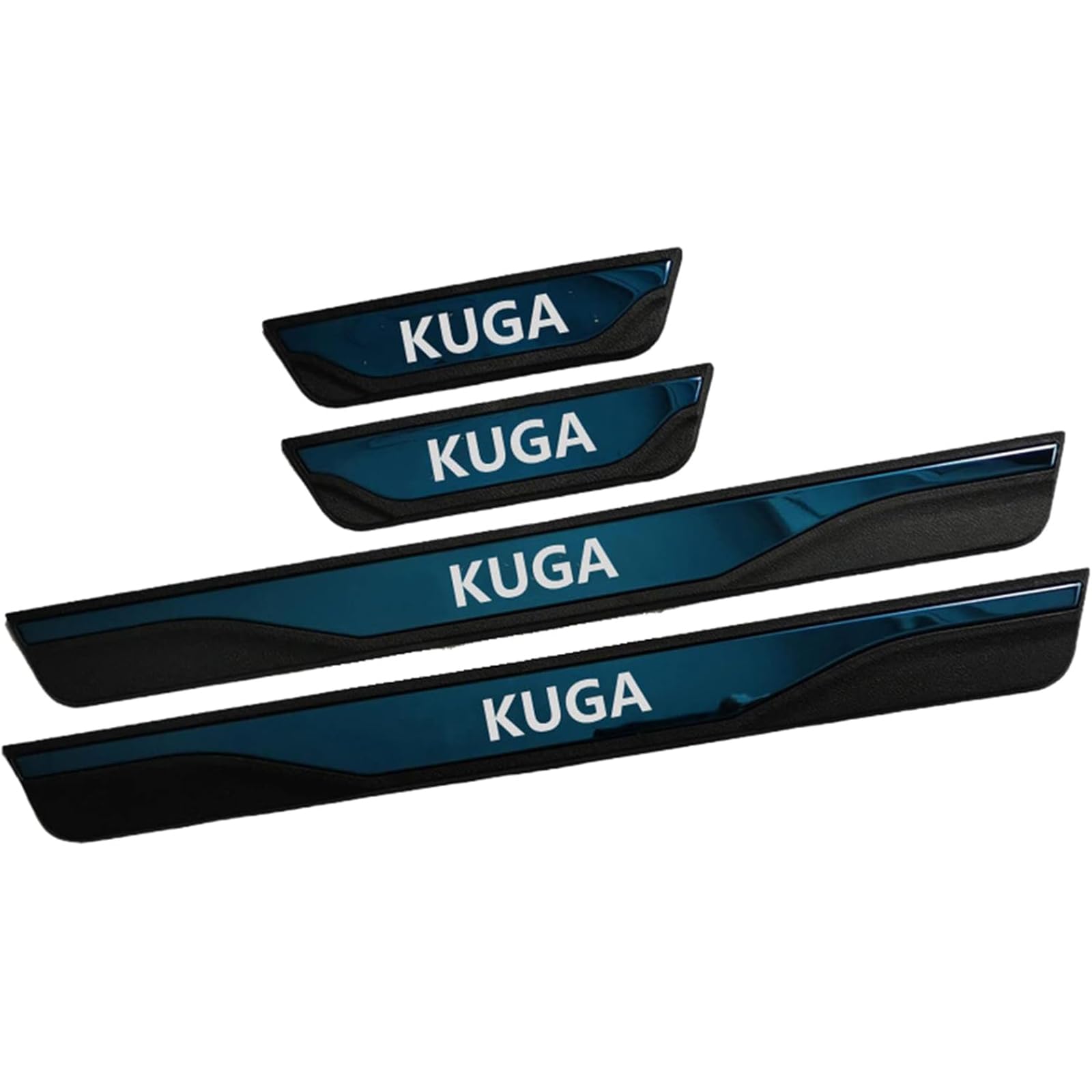 Auto Edelstahl Einstiegsleisten Für Fo-rd Kuga 2013-2019 Tuning Zubehör 4 STÜCKE Auto Scuff Plate Türschwelle Sill Aufkleber,Blue von KLHYWEN