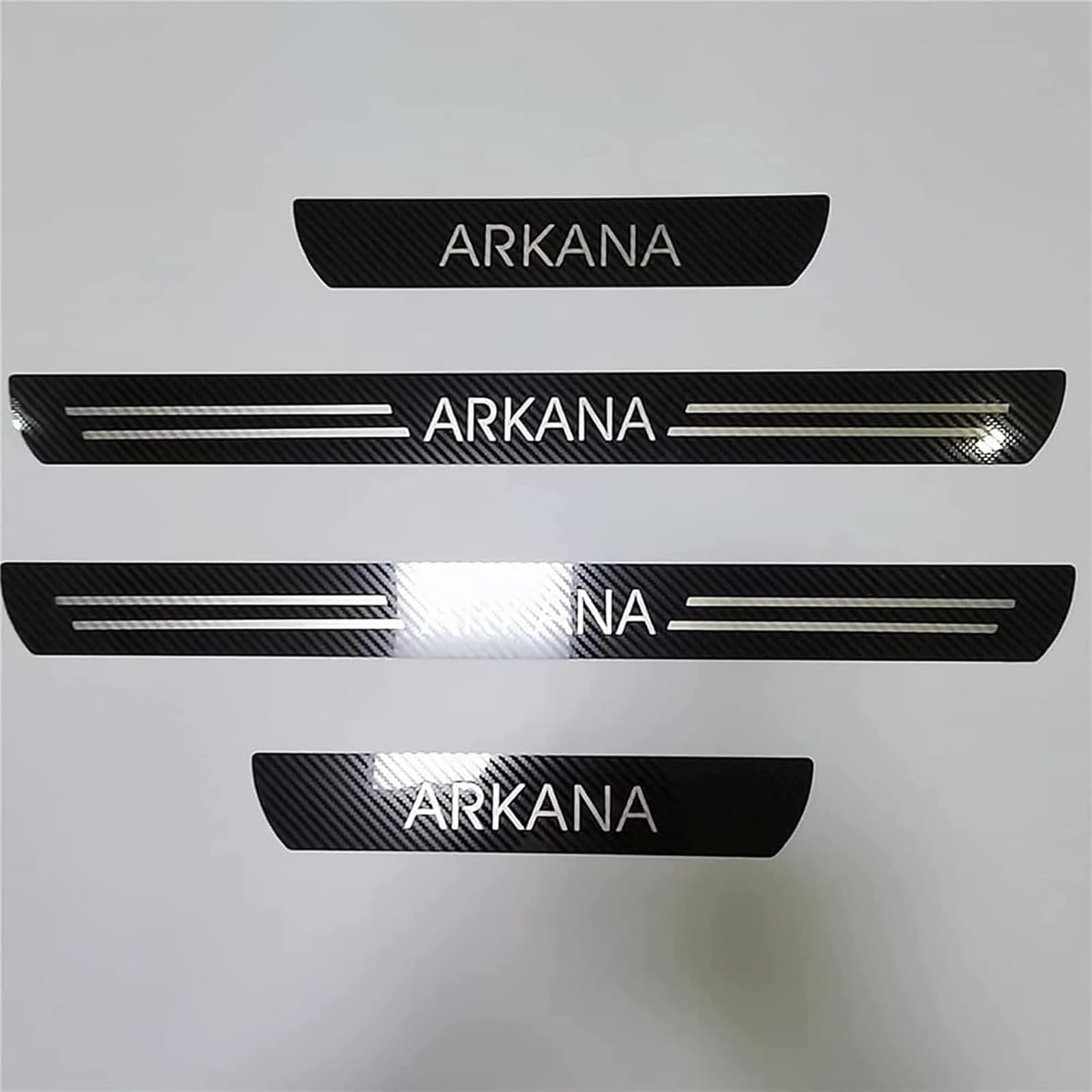 Auto Edelstahl Einstiegsleisten Für Ren-Ault ARKANA XM3 2019 2020 2021 Tuning Zubehör 4 STÜCKE Auto Scuff Plate Türschwelle Sill Aufkleber,Silver von KLHYWEN