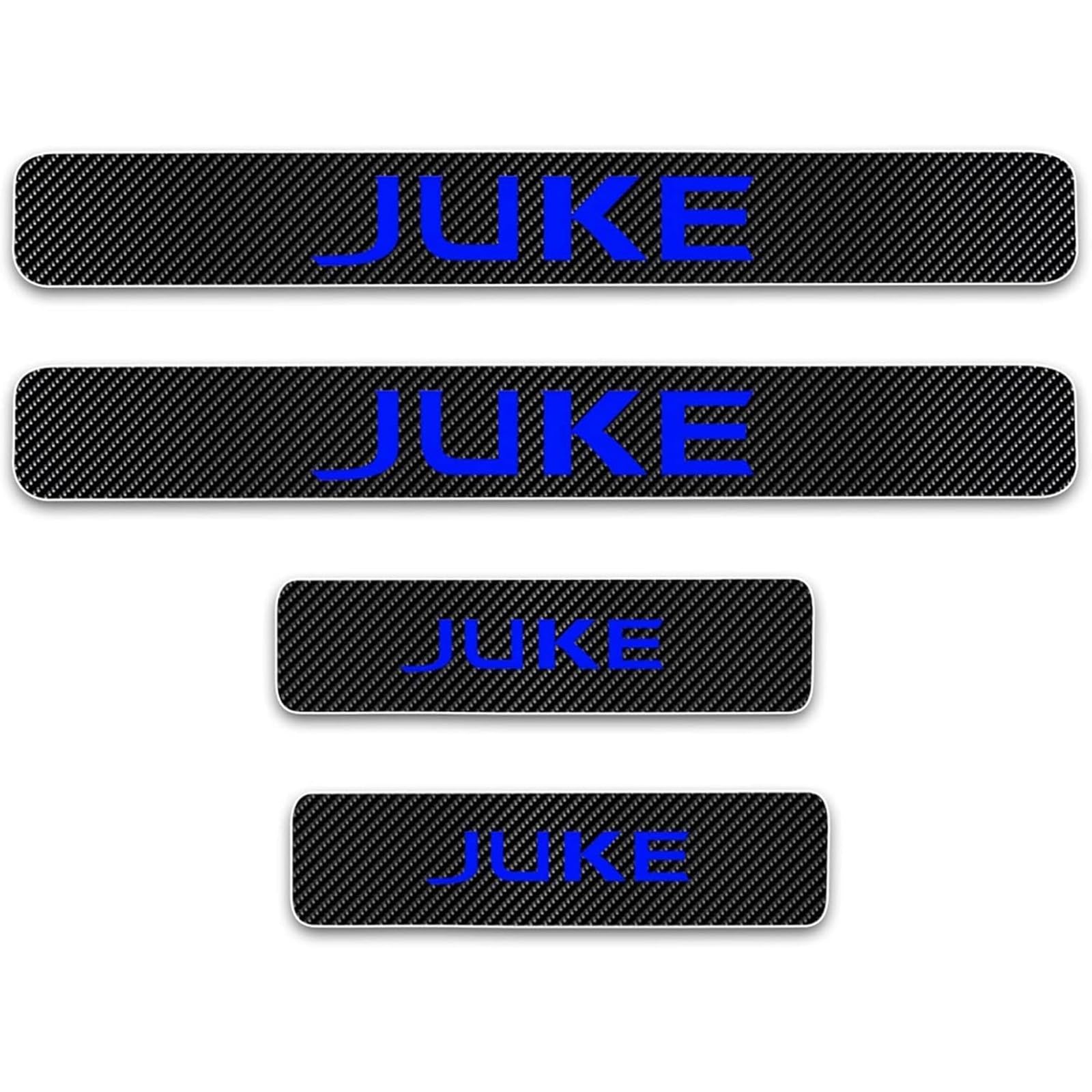 Auto Kohlefaser Einstiegsleisten Für NIS-san Juke Tuning Zubehör 4 STÜCKE Auto Scuff Plate Türschwelle Sill Aufkleber,Blue von KLHYWEN