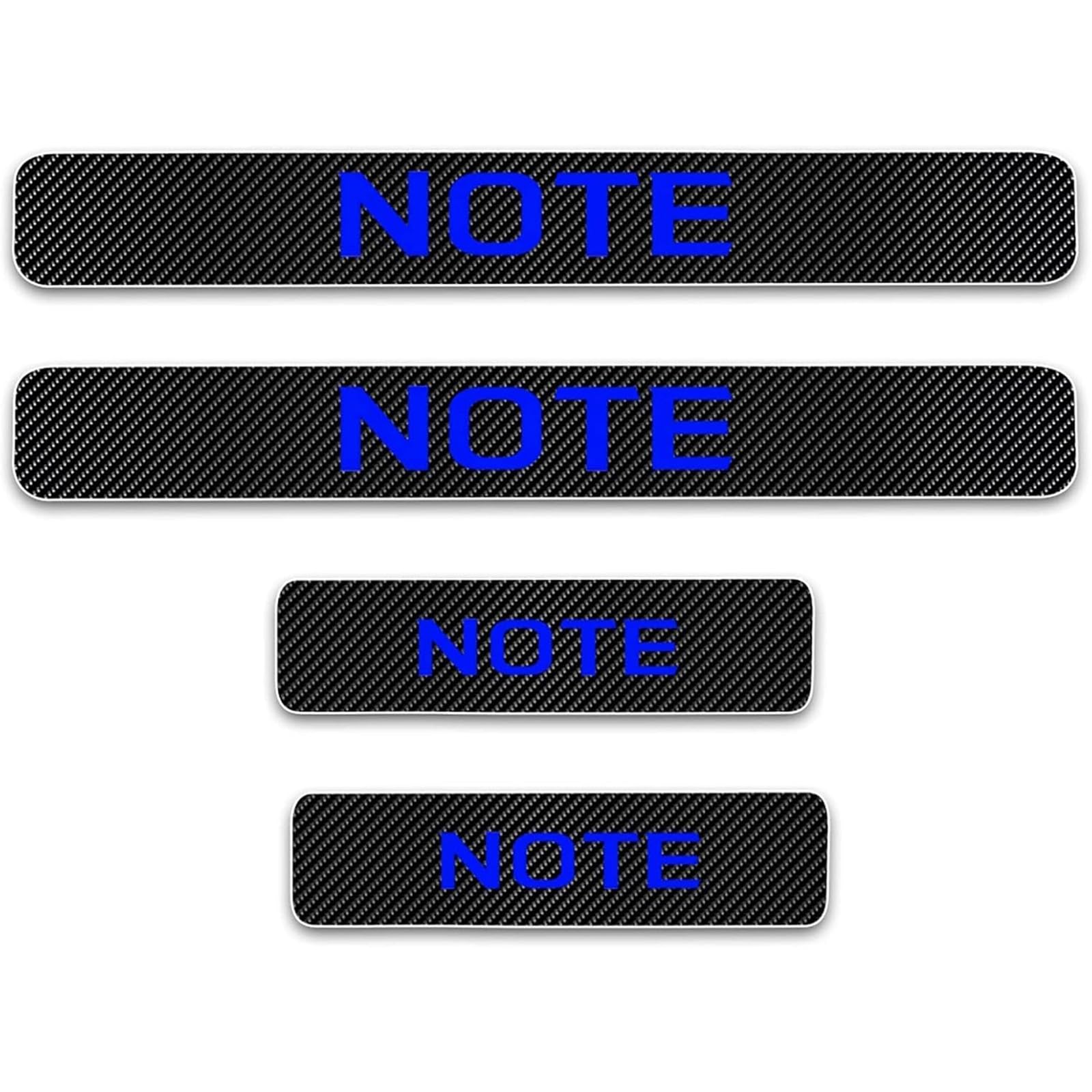 Auto Kohlefaser Einstiegsleisten Für NIS-san Note Tuning Zubehör 4 STÜCKE Auto Scuff Plate Türschwelle Sill Aufkleber,Blue von KLHYWEN